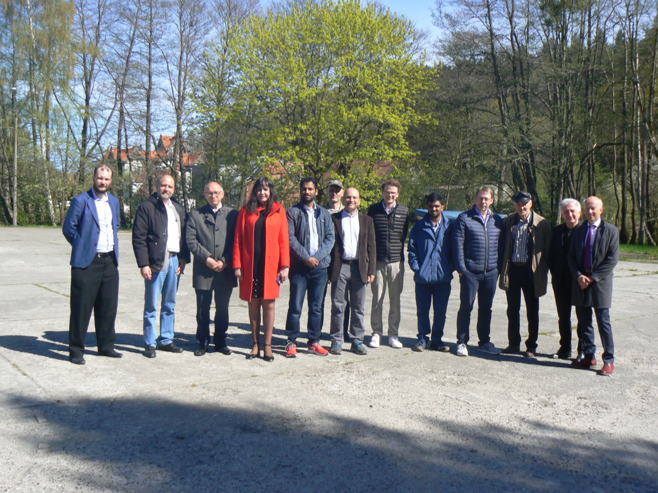 Consortium members during the IBW PAN laboratories tour
