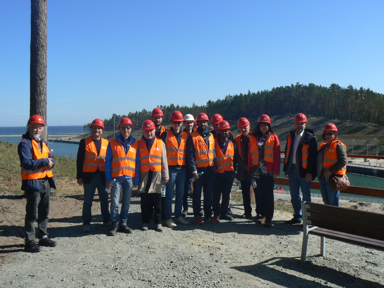 Consortium members during the technical tour