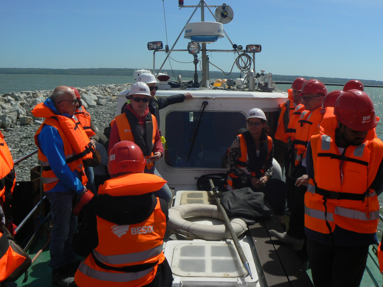 Excursion to an artificial island on the Vistula Lagoon