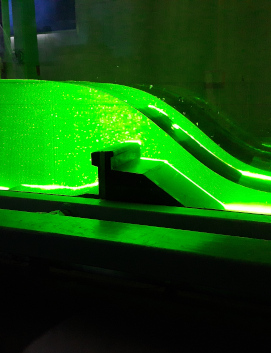 Pomiary pola prędkości nad jazem